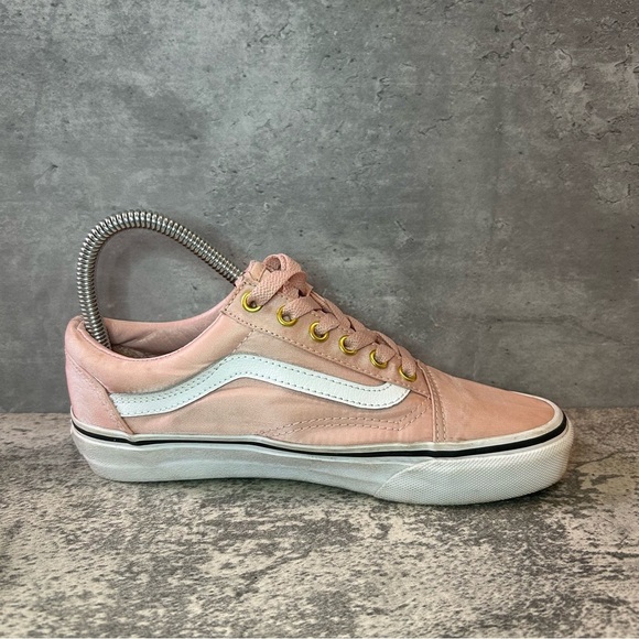 Vans Old Skool Sneakers Womens sz 6 - pink/white satin - Picture 3 of 7